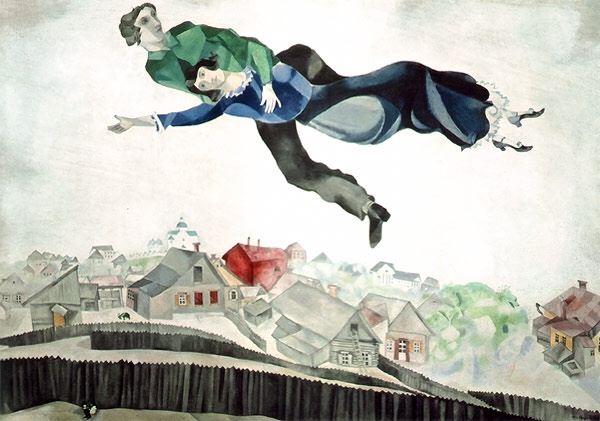 Over the Town, 1913 by Marc Chagall